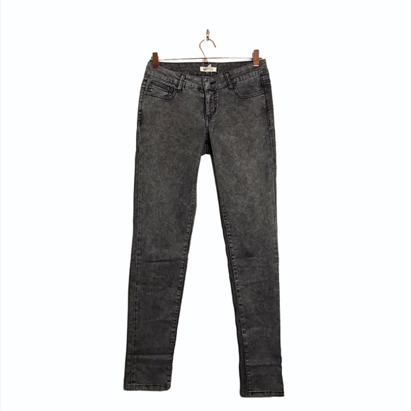 I Love H8i | High Rise Skinny Jeans in Gray Denim - Picture 1 of 9